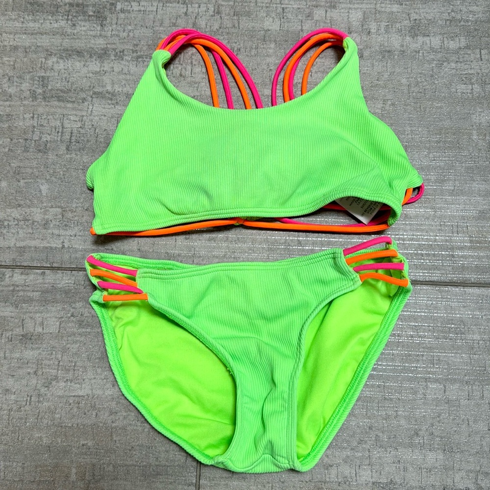 Like-new Little Peixoto girls two piece bathing suit